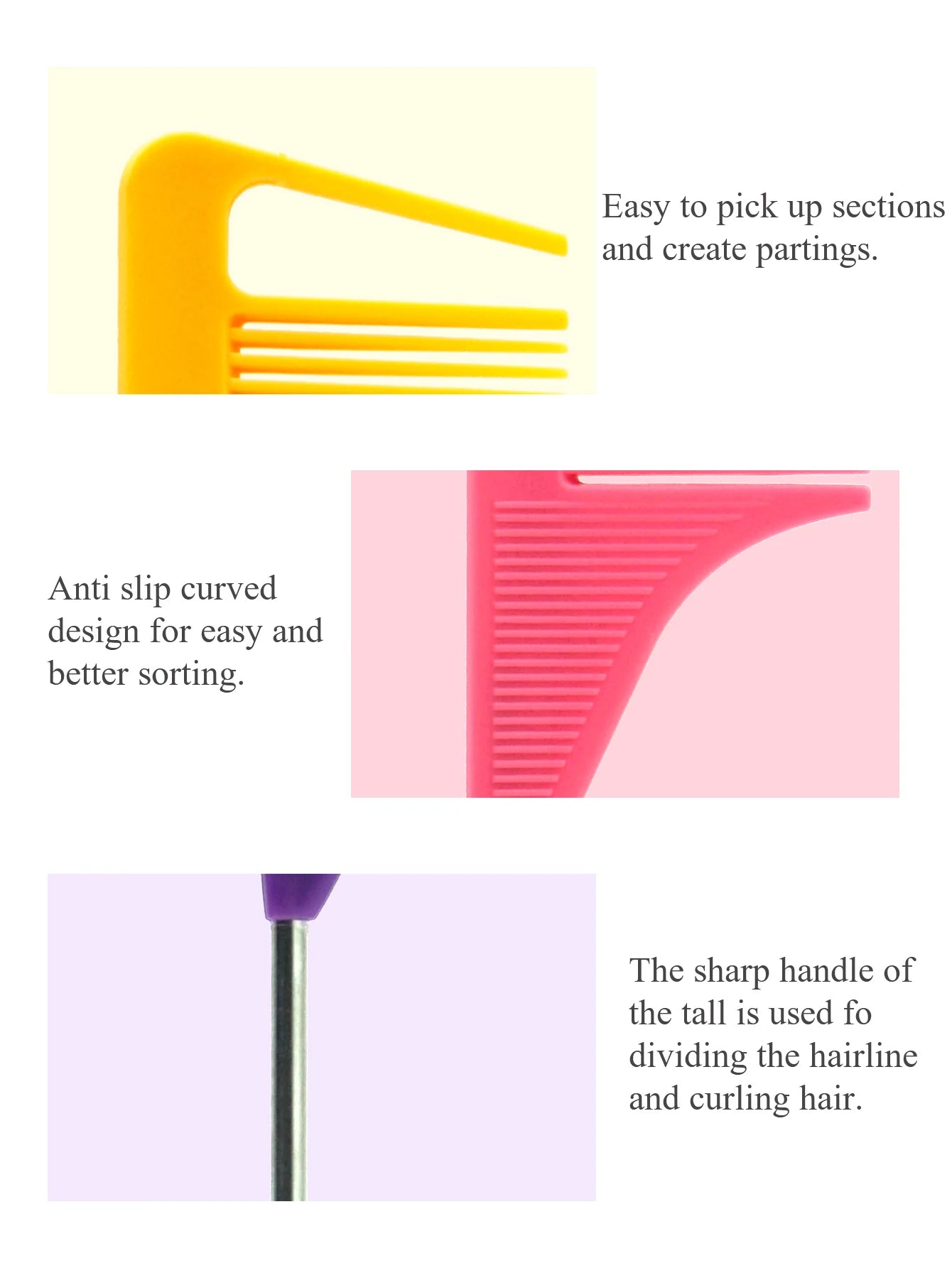 Pro Pointed Tail Salon Hairdressing Hair Styling