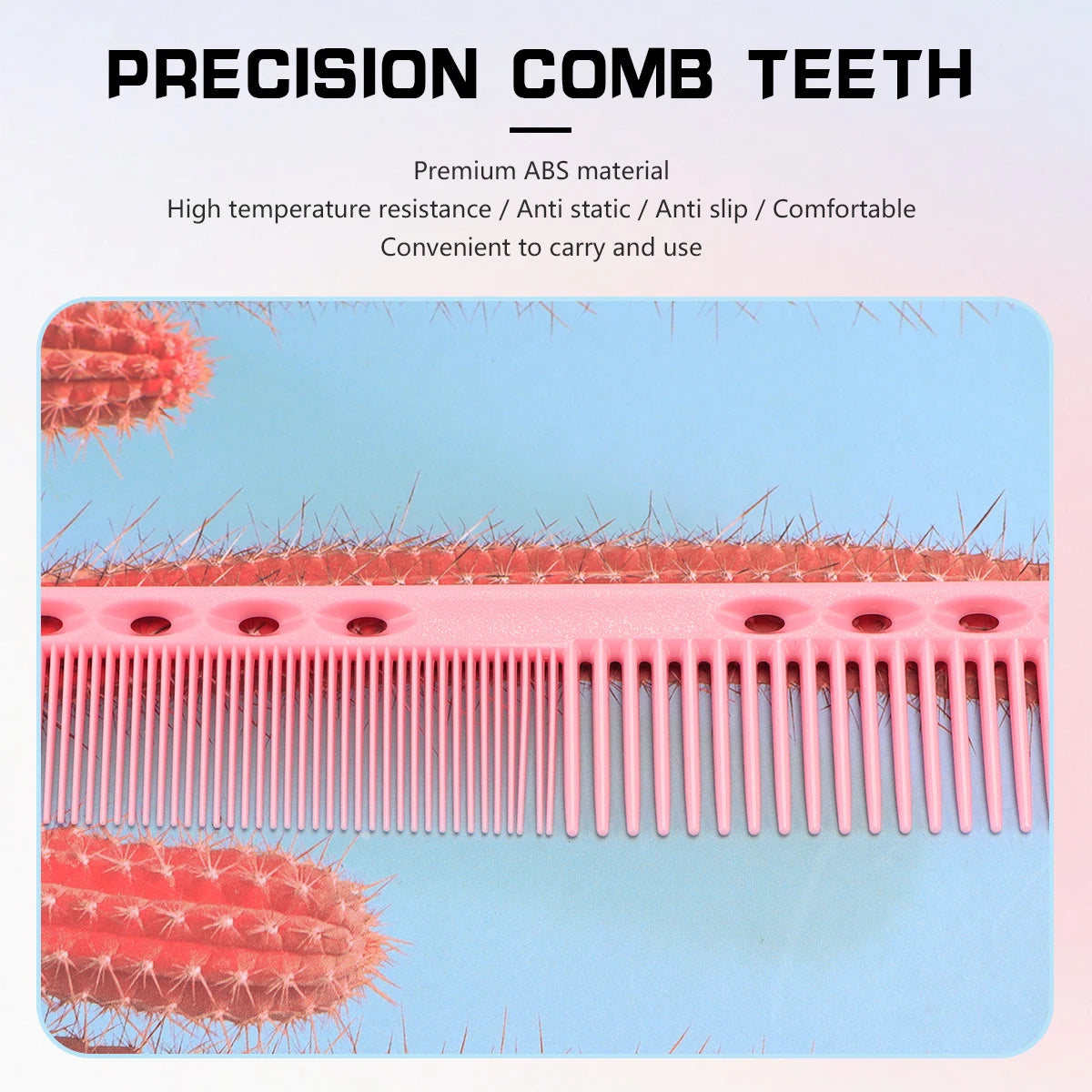 Multicolour Portable Anti-static Hair Combs Professional Barber Plastic Hairdressing Haicut Brush Salon Styling Tool Accessories