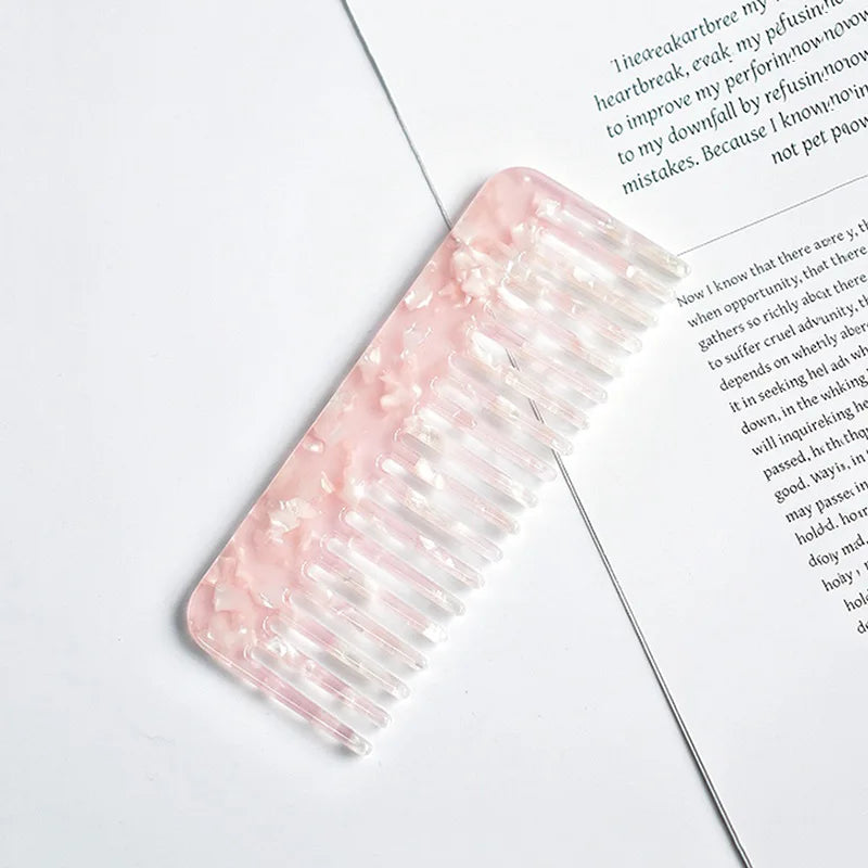 Wide Teeth Acetate Hair Combs Anti-static