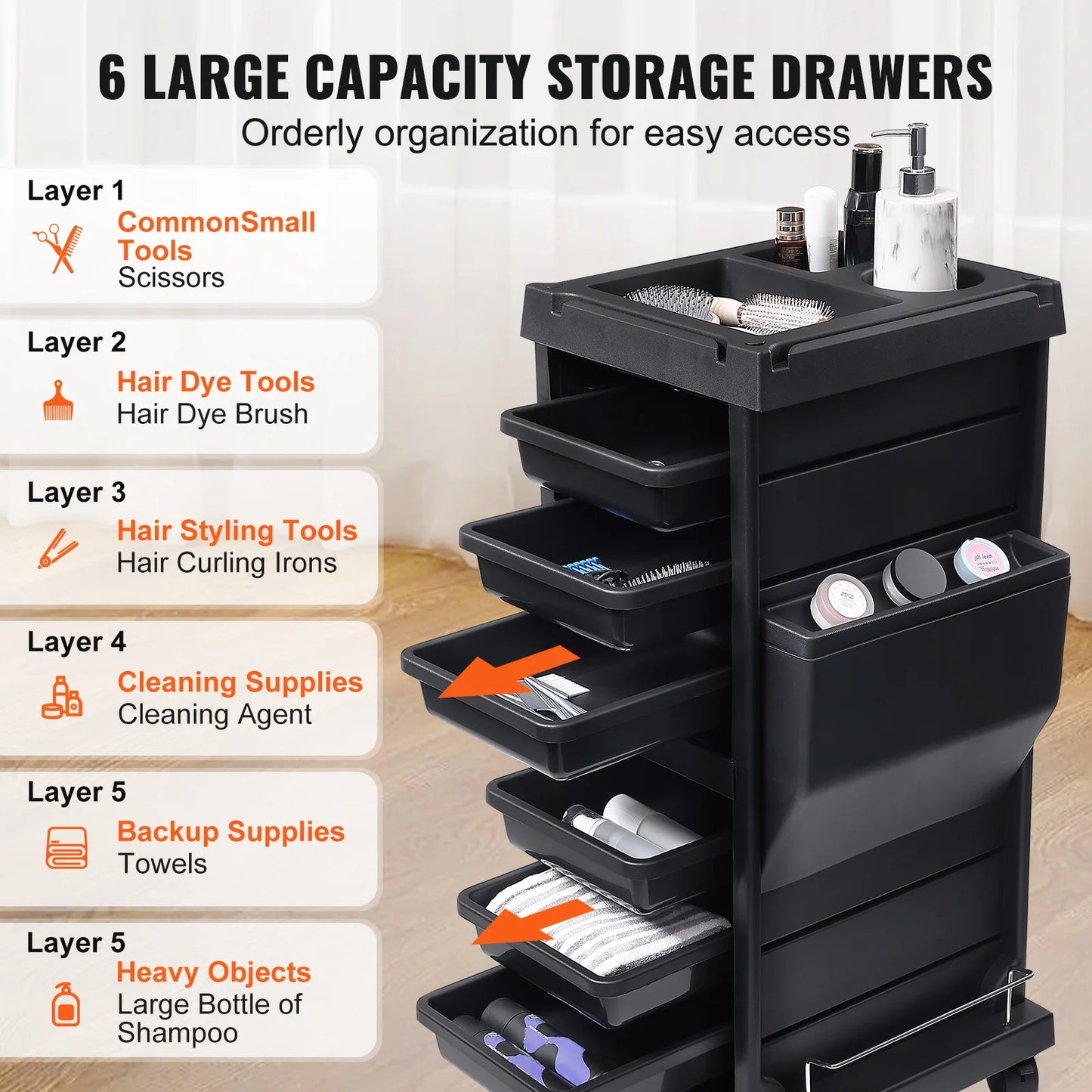 Ultimate Salon Trolley Cart for Stylist