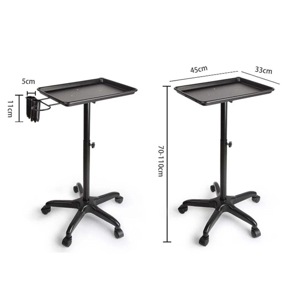 Beauty Salon Trolley Rolling Cart Hair Styling Tray