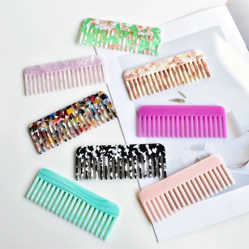 Wide Teeth Acetate Hair Combs Anti-static