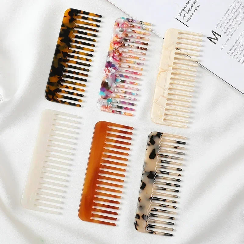 Wide Teeth Acetate Hair Combs Anti-static