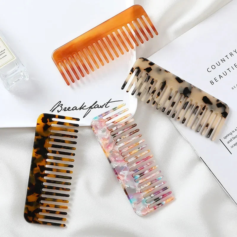 Wide Teeth Acetate Hair Combs Anti-static