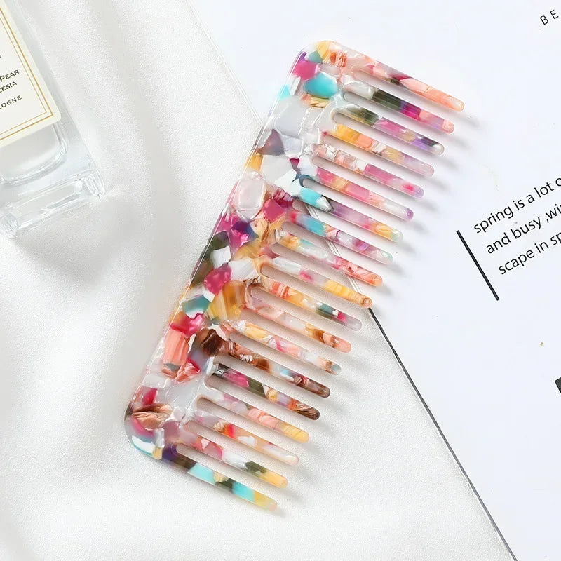 Wide Teeth Acetate Hair Combs Anti-static