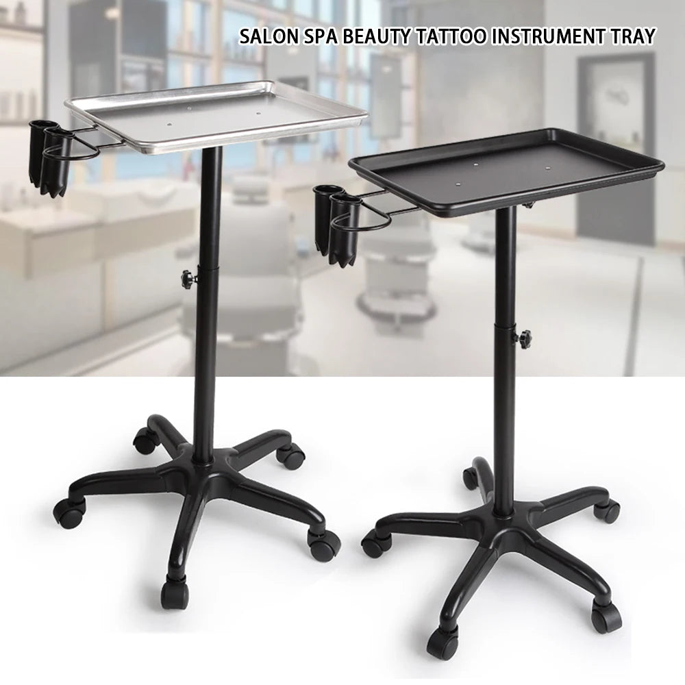 Beauty Salon Trolley Rolling Cart Hair Styling Tray