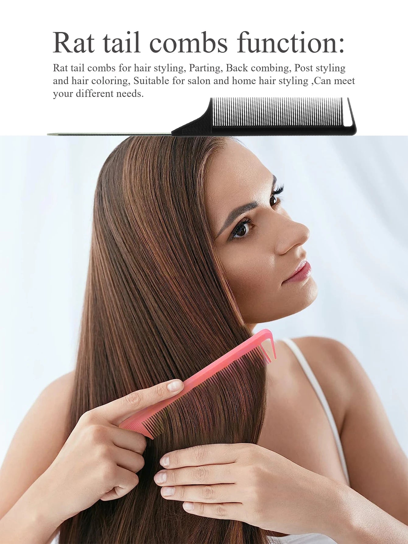 Pro Pointed Tail Salon Hairdressing Hair Styling