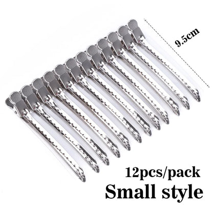 Nunify 12Pcs Holding Hair Styling Section Clip Hair Clip Duck Mouth Salon Hairdressing Clips Flat Accessories Hair Cutting Tools