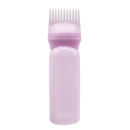 with Scale value Graduated hair dye applicator bottle, hair comb applicator, used for professional salons and home use