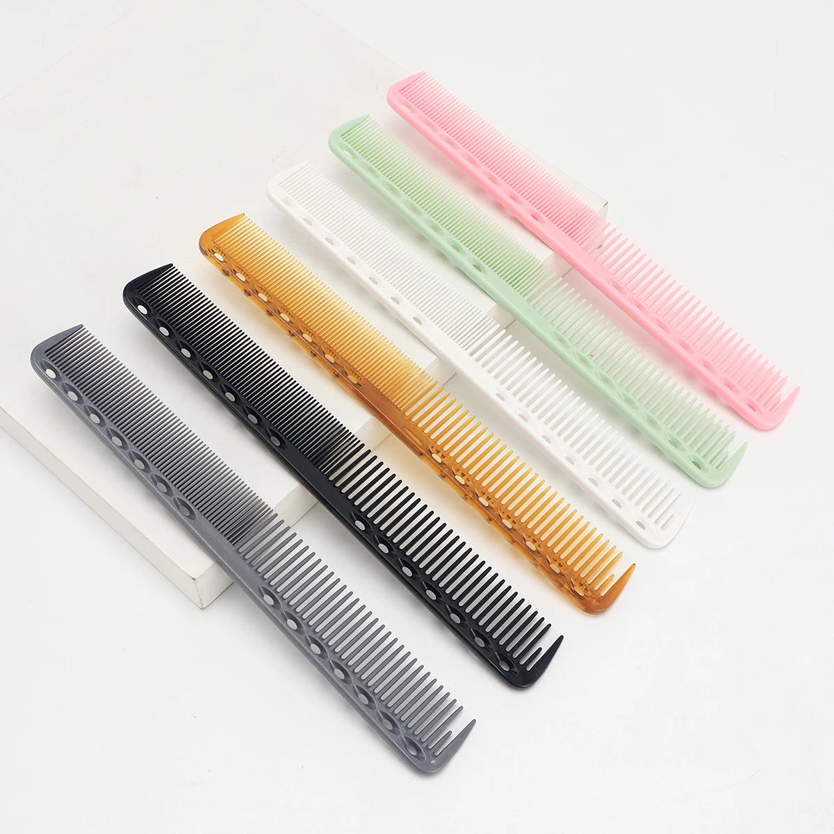 Multicolour Portable Anti-static Hair Combs Professional Barber Plastic Hairdressing Haicut Brush Salon Styling Tool Accessories