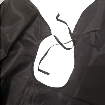 Hair Salon Cover Adult Hairdressing Cape Gown Grooming Apron Unisex Black Cloak