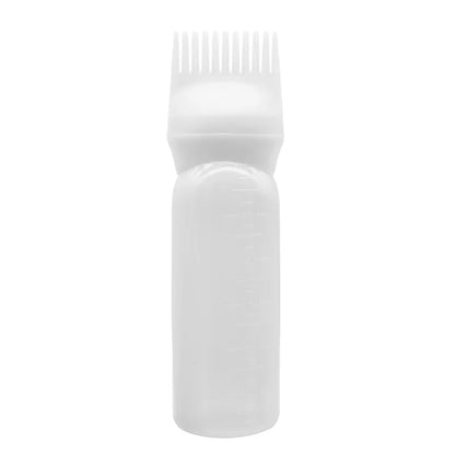with Scale value Graduated hair dye applicator bottle, hair comb applicator, used for professional salons and home use