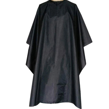 Hair Salon Cover Adult Hairdressing Cape Gown Grooming Apron Unisex Black Cloak