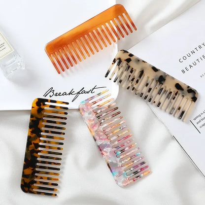 Wide Teeth Acetate Hair Combs Anti-static