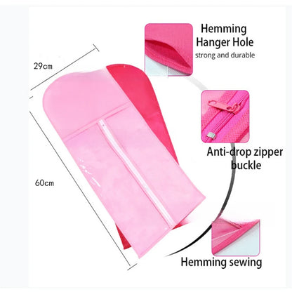 4/8 Set Long Wig Storage Bag Holder Case Hair Extensions Storage Bag With Hanger For Home Salon Organizer Pink/Black/Purple